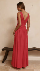 Sanya Maxi Dress - Red