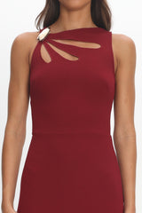Antwerp Cut-Out Bust Maxi Dress Plum