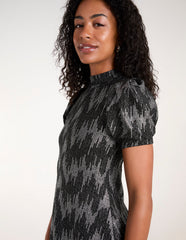 Puff Sleeve Swing Dress
