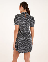 Puff Sleeve Swing Dress