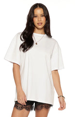 Alba Plain White Tee