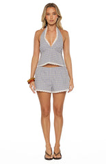 Arnie Blue Plaid Shorts