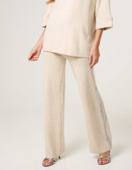 Square Rhinestone Trousers