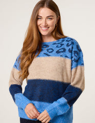 Animal Colour Block Jumper