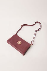 Detailed Zip Up Purse With Detachable Strap