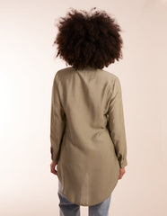 Linen Button Front Shirt