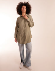 Linen Button Front Shirt