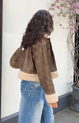 Cloud Brown Aviator Jacket