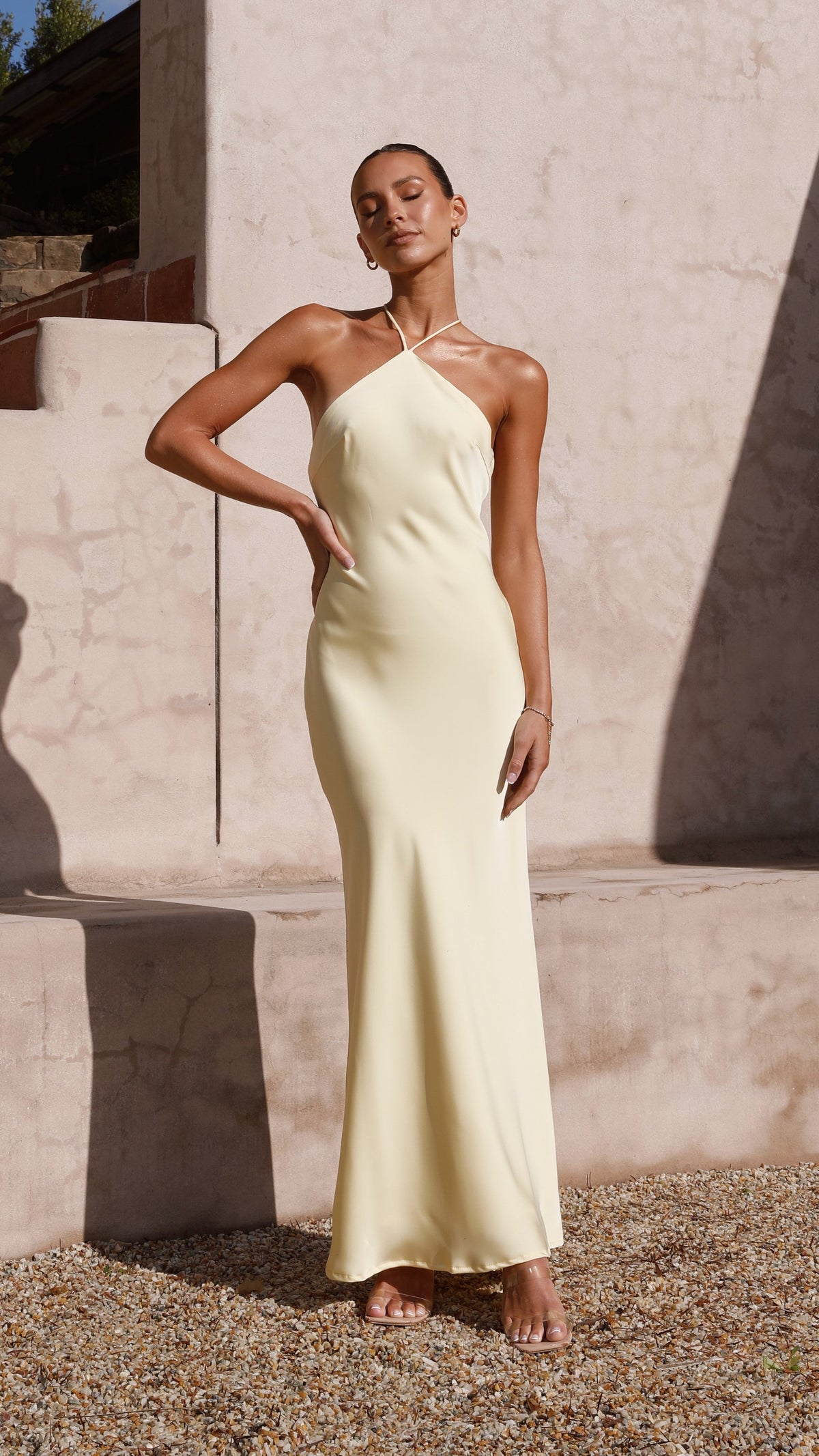 Chiara Maxi Dress - Lemon