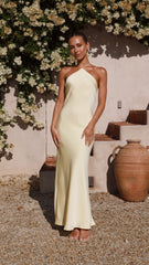 Chiara Maxi Dress - Lemon