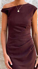 Lilah Midi Dress - Chocolate