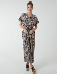 Multi Stripe Animal Jumpsuit