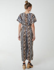 Multi Stripe Animal Jumpsuit