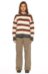 Sicily Multi Stripe Oversized Sweater