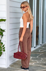 Valeria Brown Carrot Fit Jeans