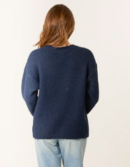 Jumper With Embroidered Flowers