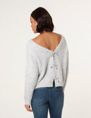 Bow Knit Cardigan