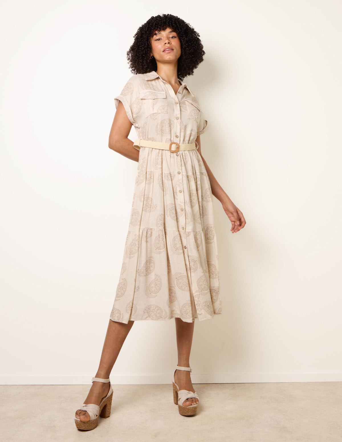 Paisley Print Dress
