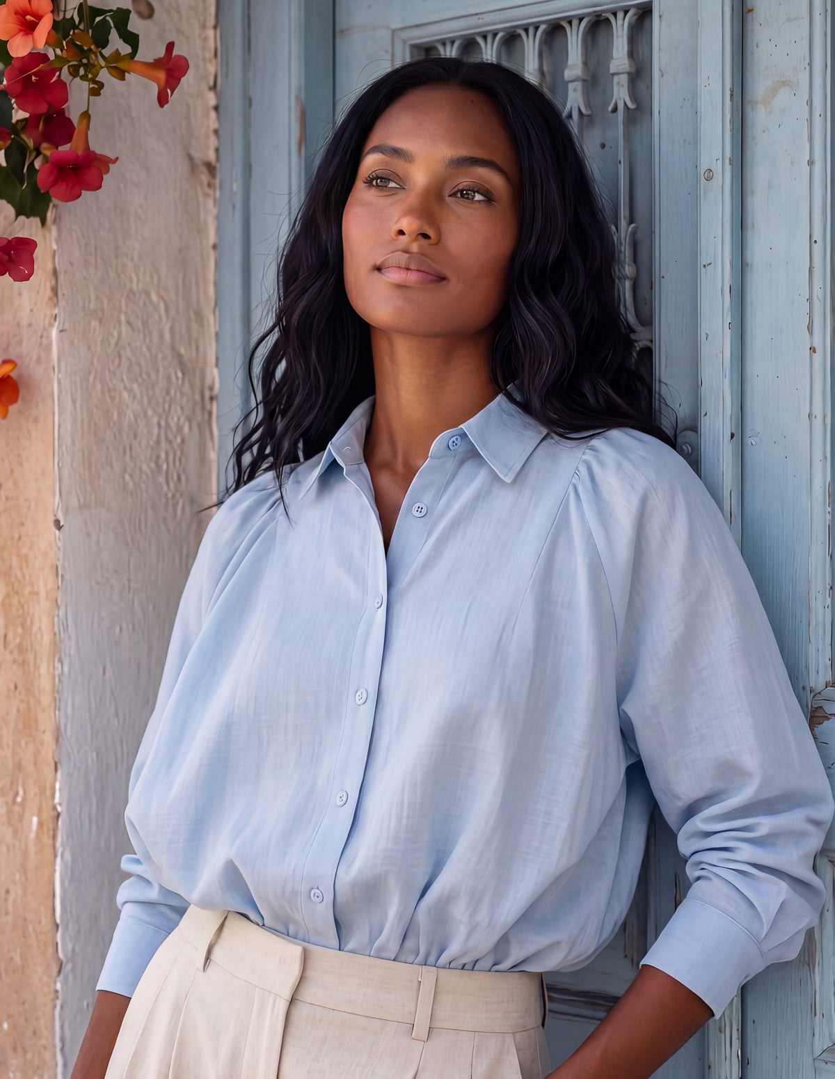 Relaxed Button-Up Shirt