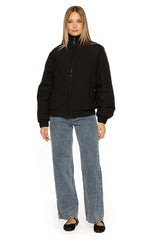 Ace Black Oversized Puffer Jacket