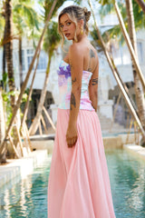 All Day Long Maxi Dress - Peach Multi