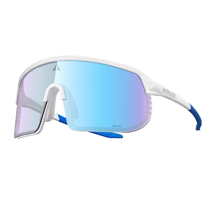 White Frame / Blue Lens