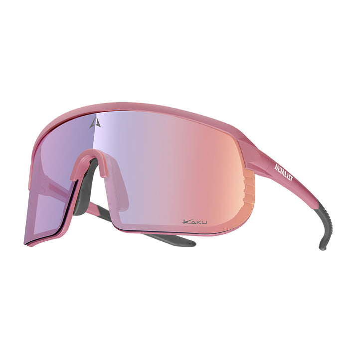 Smoky Pink Frame / Red Lens