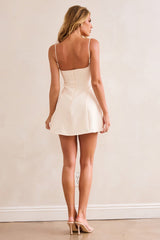 Aster Mini Dress - Vanilla