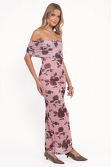 Indya Maxi Dress - Pink Floral