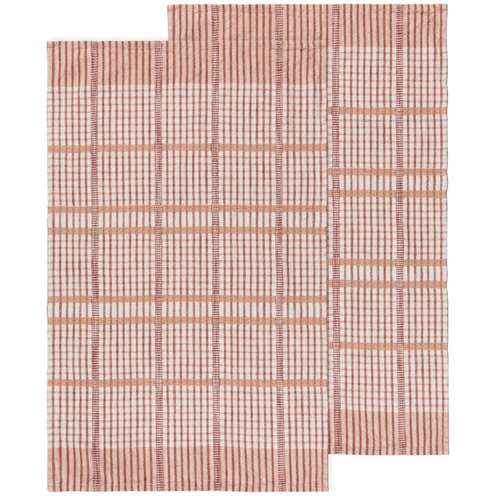 Bisque Finley Check Dishtowels Set of 2