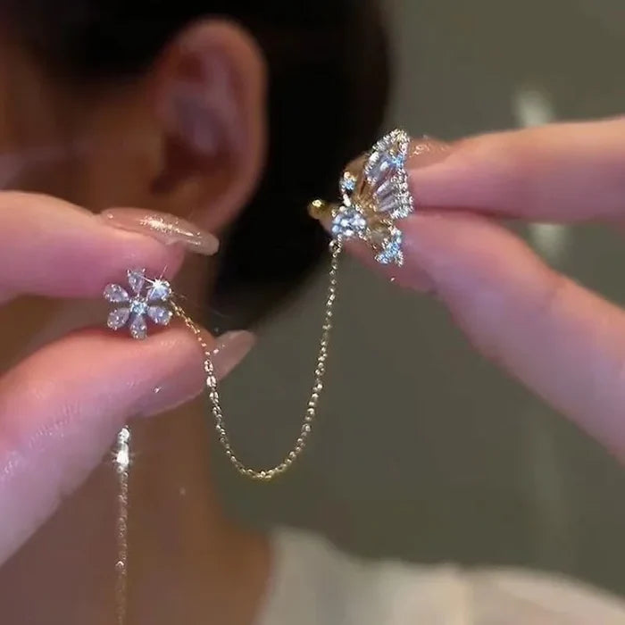 Blossom Wing Ear Cuff – Pair