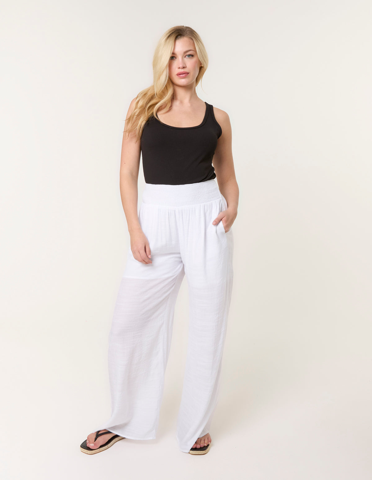 Shirred Trousers