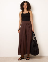 Godet Hem Jersey Waist Skirt
