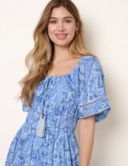 Ladder Trim Detailing Bardot Dress