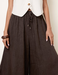 Extreme Wide Leg Linen Trousers