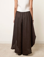 Extreme Wide Leg Linen Trousers