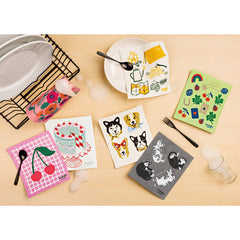 Camp Out Swedish Dishcloth