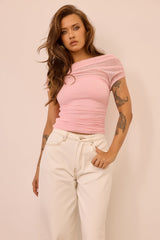 Dazzle Desire Mesh Top - Pink