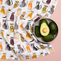Feline Fine Dishtowel