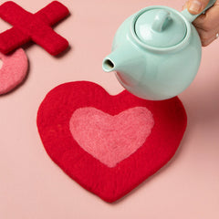 Heart Felt Wool Trivet