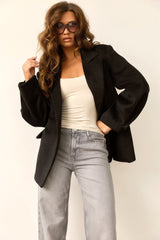 Investment Piece Coat Blazer - Black