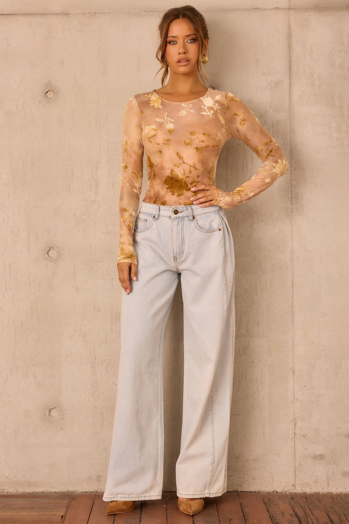 Monroe Vintage Denim Jeans - Light Blue