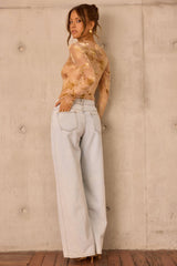 Monroe Vintage Denim Jeans - Light Blue