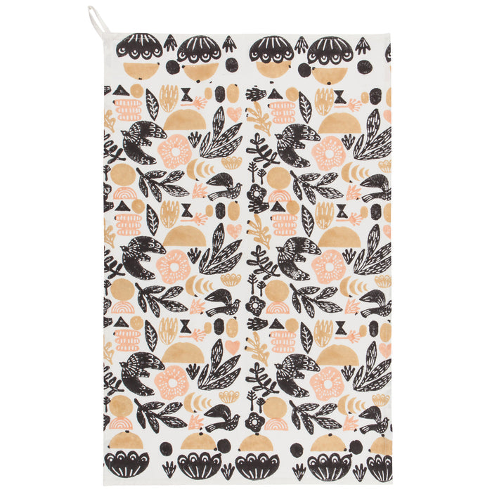 Myth Block Print Dishtowel