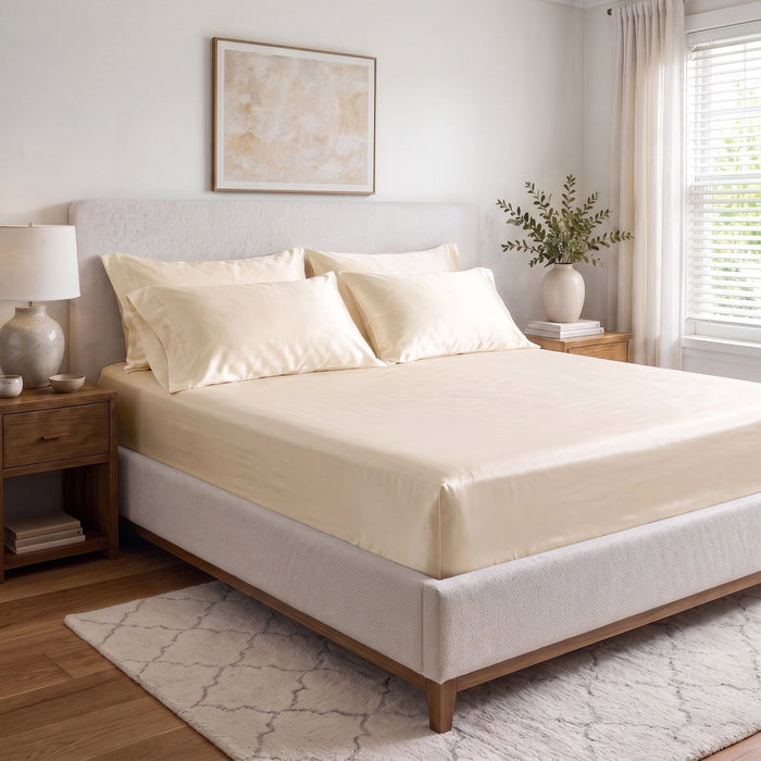 Naturally Cooling & Breathable TENCEL™ Eucalyptus Fitted Sheet - Delara