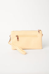Detailed Zip Up Purse With Detachable Strap