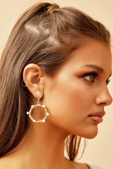 One For You Ear Hoops - White Gold