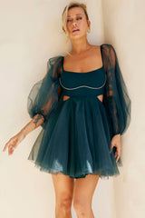 Saint Malo Mini Dress - Forest Green