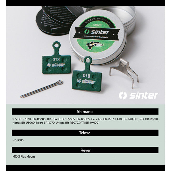 Sinter Brake pads Shimano K type (Green)