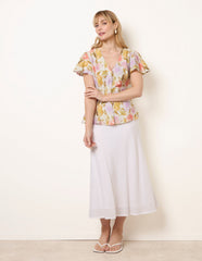 Floral Peplum Top
